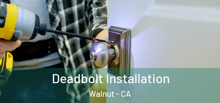  Deadbolt Installation Walnut - CA