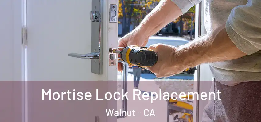 Mortise Lock Replacement Walnut - CA